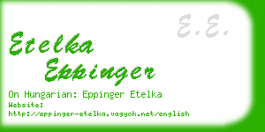 etelka eppinger business card